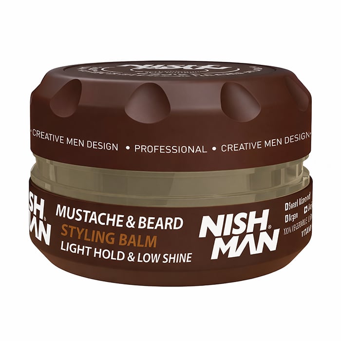 Чоловічий бальзам для бороди та вусів Nishman Mustache &amp; Beard Styling Balm, 30 мл